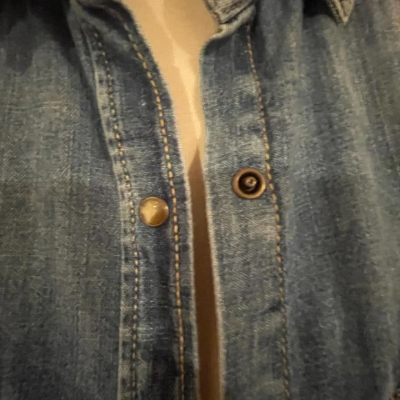 Zara Denim Shirt Size M - Picture 5 of 7